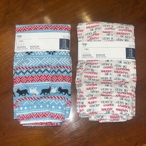 Gap Christmas Boxers Set XL NEW
